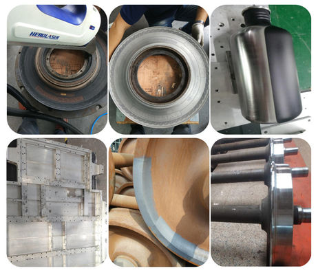 Portable Backpack Mobile Laser Rust Remover Machine Purple Horn Cleaning